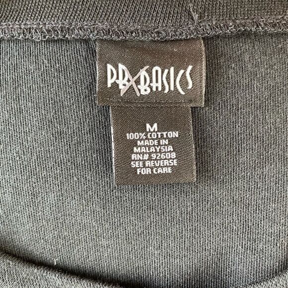 NWT PBX Basics Black Three Quarter Sleeve T-Shirt Size M - Picture 4 of 4